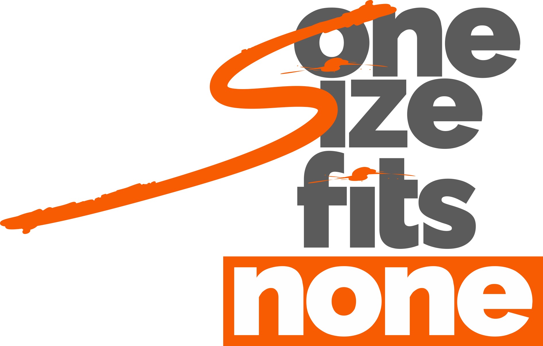 One Size Fits None Logo